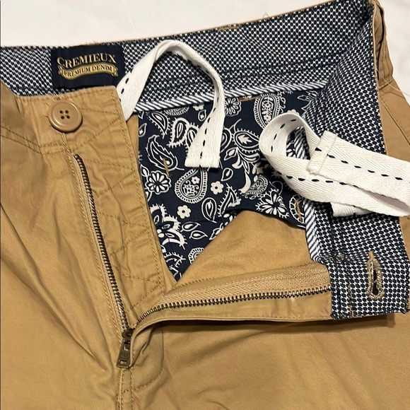 Daniel Cremieux Tan Flat Front Shorts Classic Chino - Picture 3 of 8